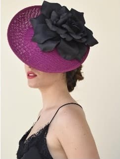 Tocado Rosa Negra